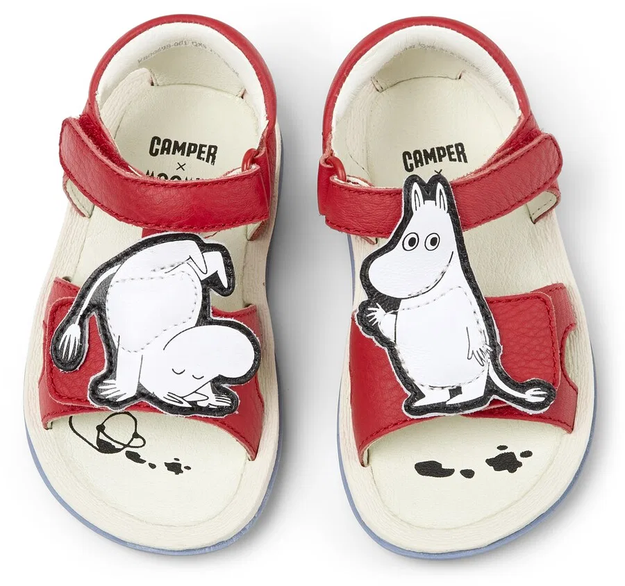 Сандалии CAMPER 'Bicho FW Twins' красного цвета — фото 3