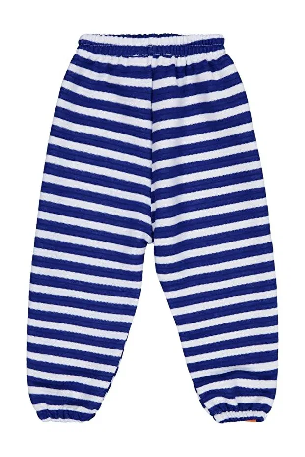 Детские спортивные штаны для мальчиков с принтом Urban art printed striped Civil Boys, Saks Blue — фото 2