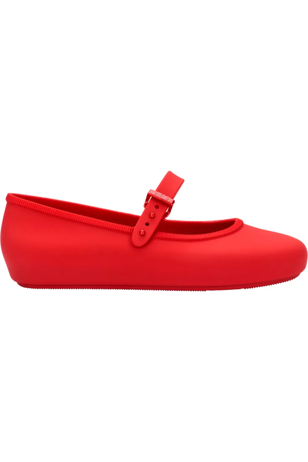 Детские балетки водонепроницаемые с ремешком Soft Ballerina Mary Jane Mini Melissa, красный — фото 2