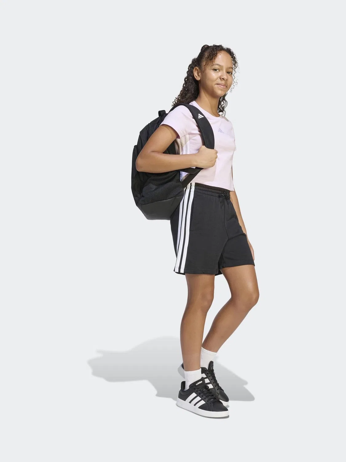 Футболка с 3 полосками Essentials adidas, фиолетовый — фото 3