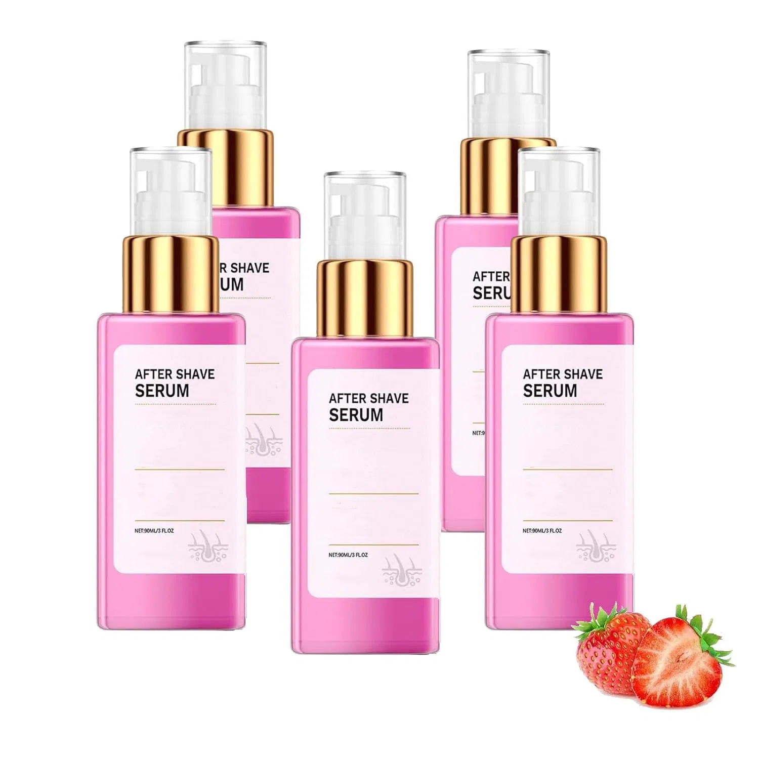Масло после бритья Strawberry Vanilla, JIAOY, 5 шт., 90 мл