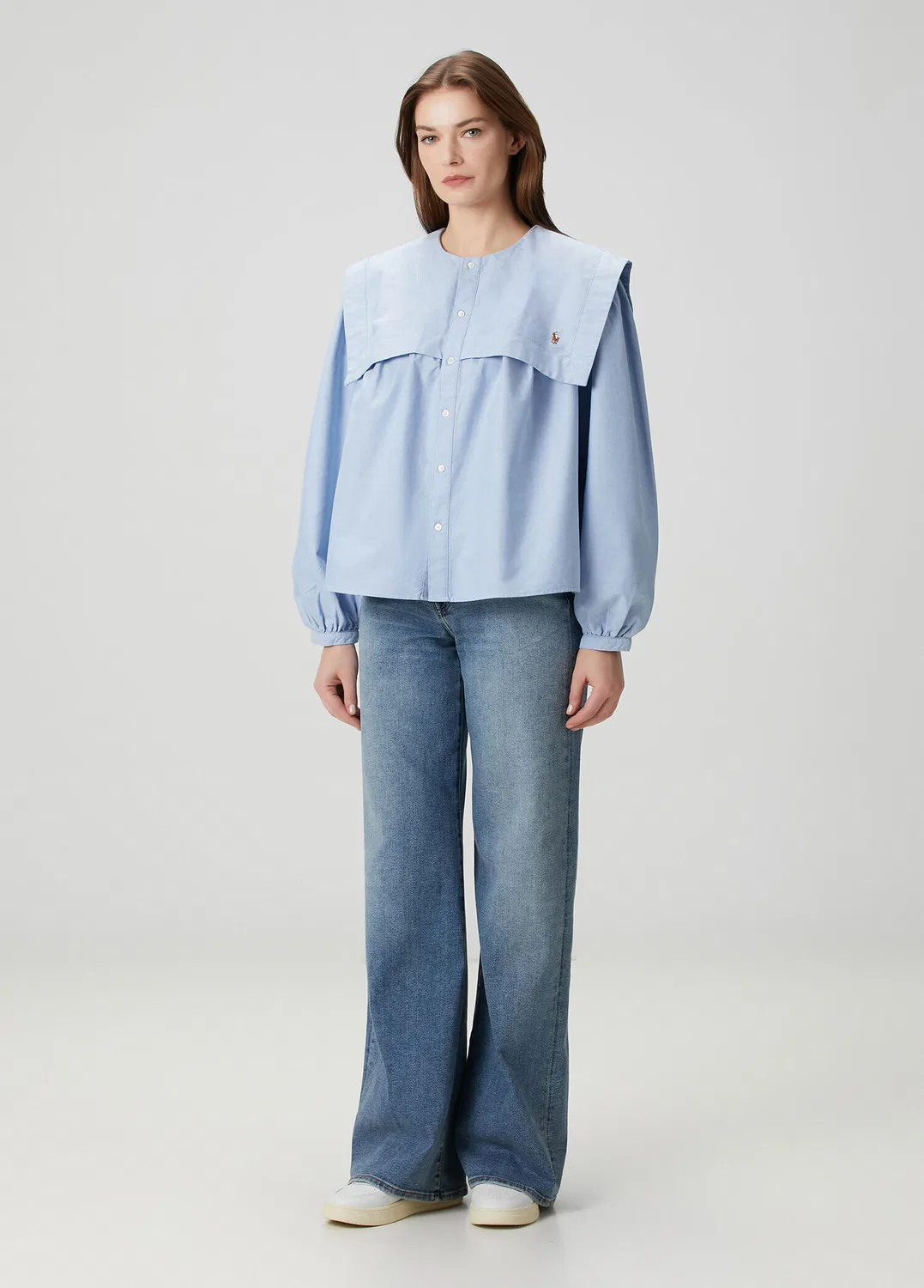 Блуза Polo Ralph Lauren, синяя — фото 2