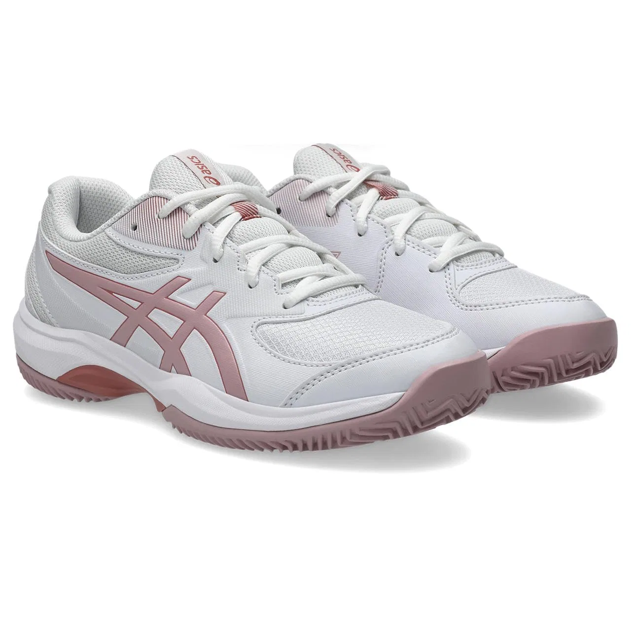 Детские кроссовки для мальчиков и девочек с открытым верхом Gel-Game Gs Clay/Oc ASICS, White Morganite