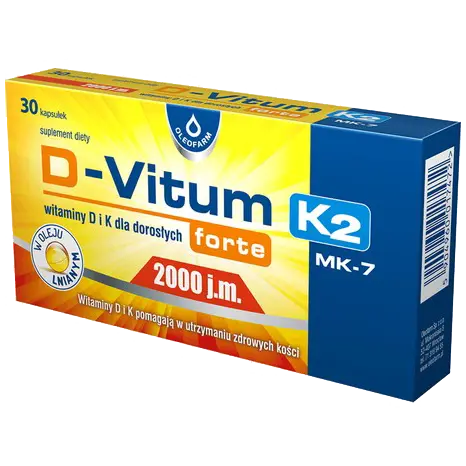 

Oleofarm D-Vitum Forte K2 биологически активная добавка, 30 капсул/1 упаковка