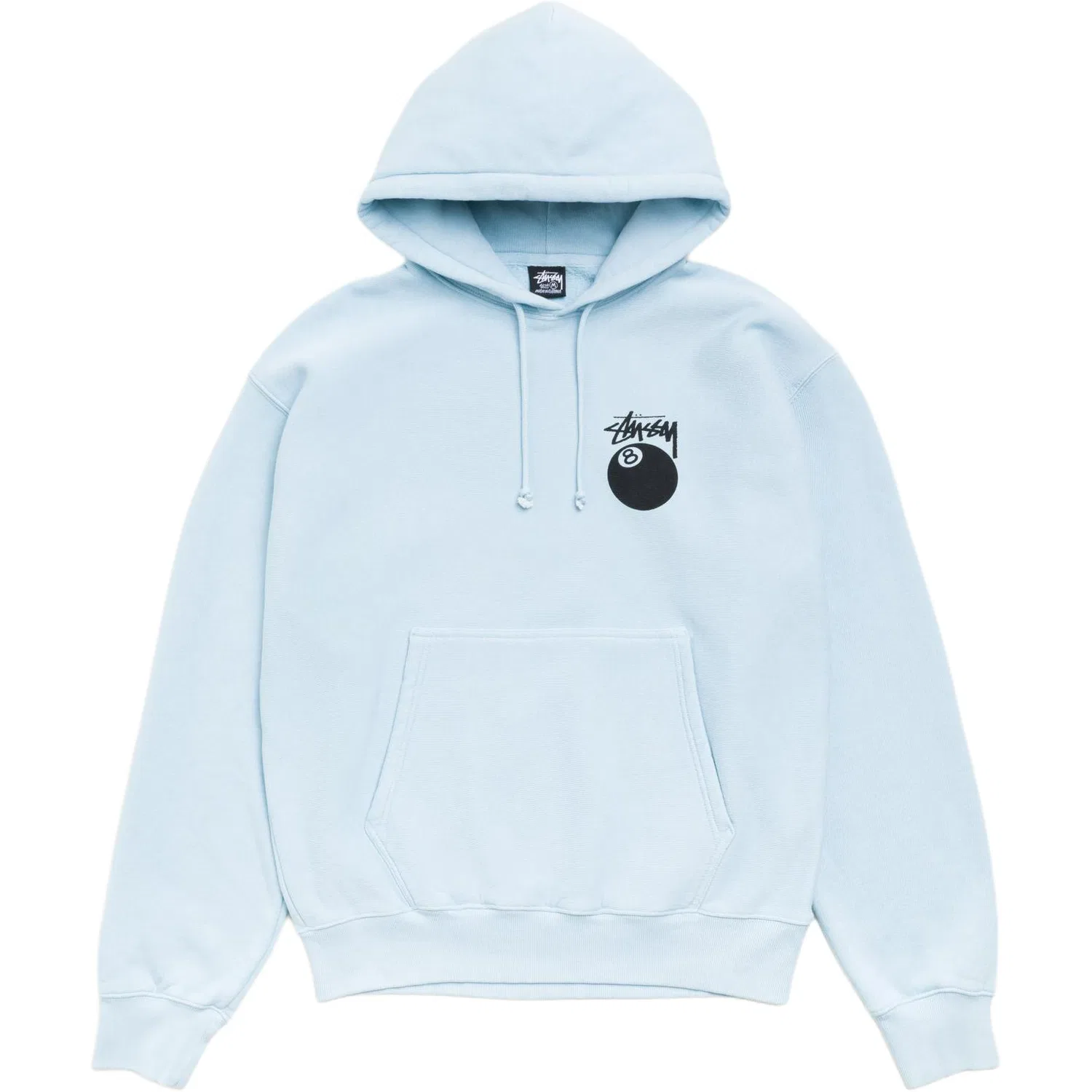 Детский худи с капюшоном утепленный прямого кроя Stussy, Black — фото 4