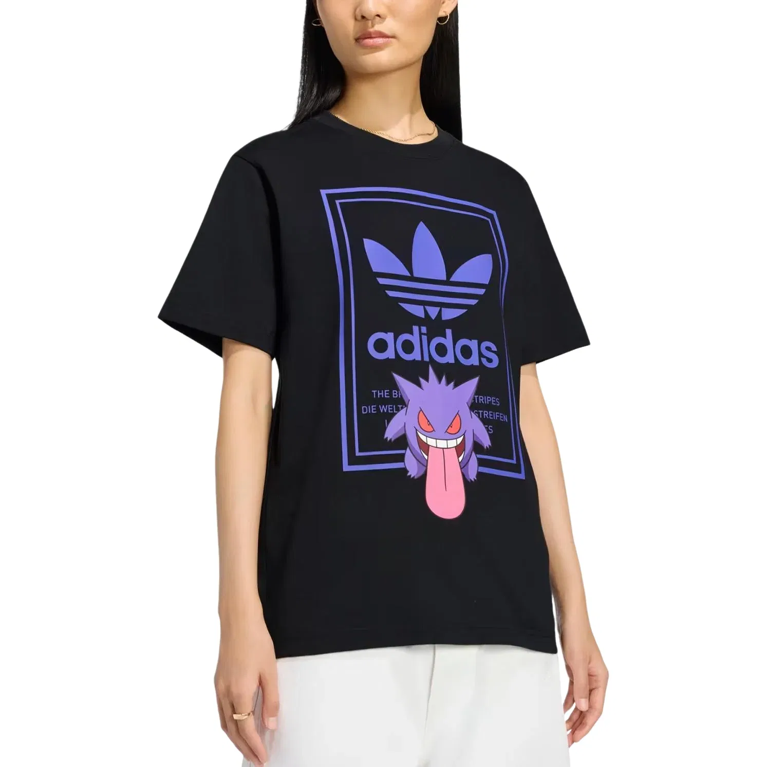 Мужская футболка Pokemon T-Shirt Tokyo 2 Asia Sizing 'Black' adidas, черный — фото 3