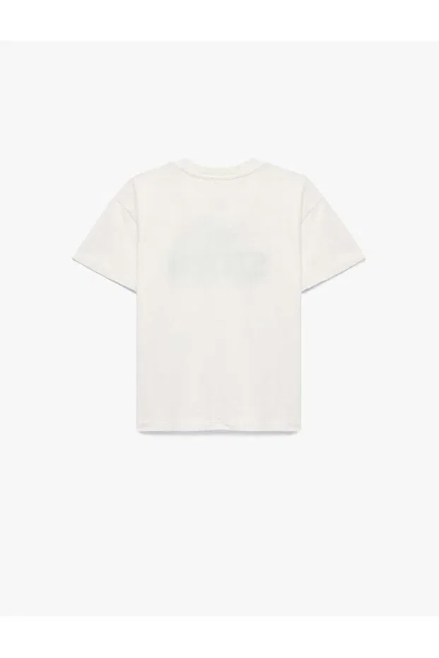 Детская футболка для мальчиков с принтом Stitch printed licensed Koton, White — фото 2