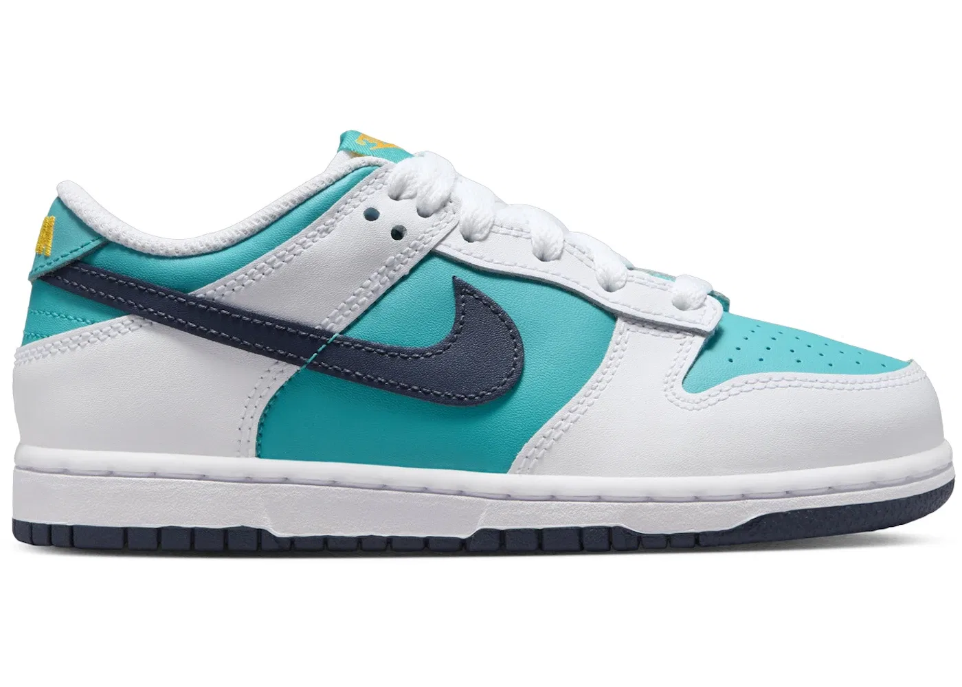 Детские кроссовки с принтом Nike Dunk Low Nike, Dusty Cactus/White/Racer Pink/Thunder Blue