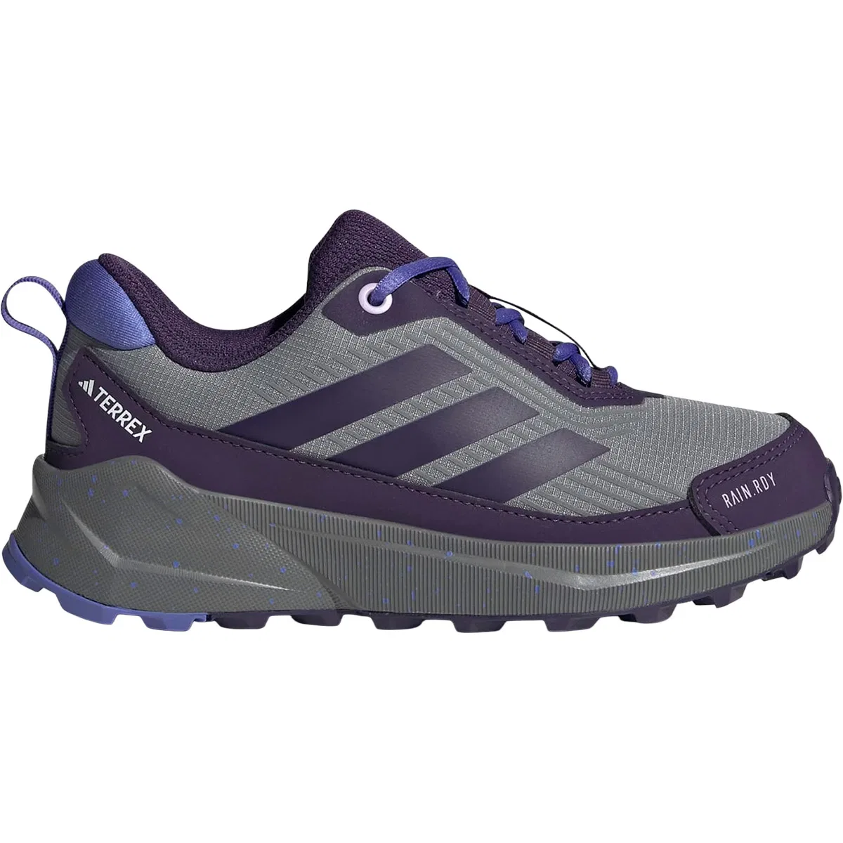 Детские ботинки для мальчиков водонепроницаемые Terrex Trailmaker 2 RAIN.RDY Adidas Terrex, Grey Three Aurora Plum Semi Cobalt Blue