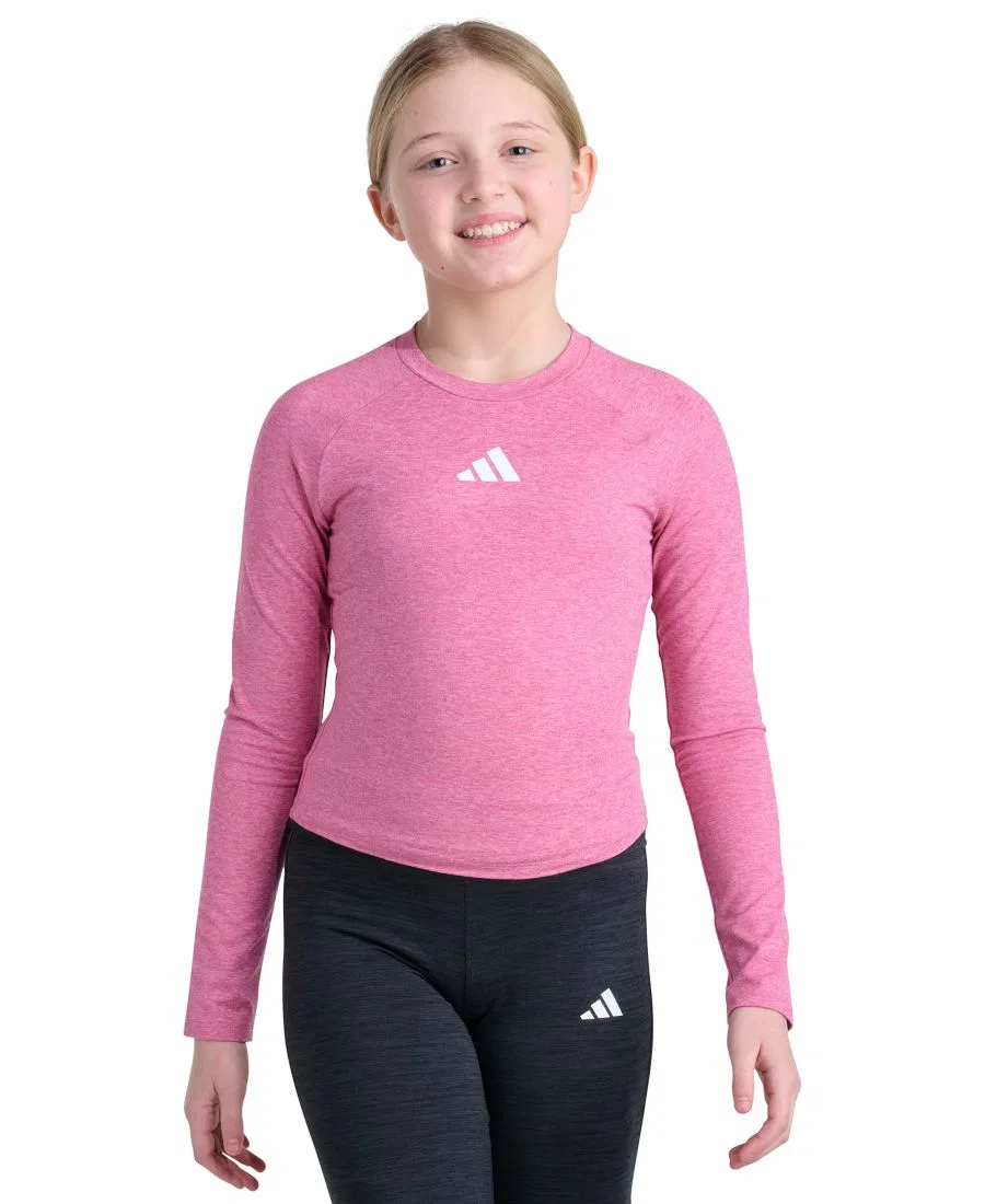 Футболка с длинным рукавом и реглан-рукавами, слим-фит adidas, Dual Magenta