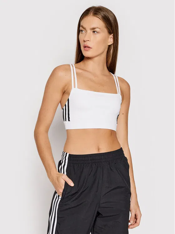 Топ-бюстгальтер adicolor Classics Adidas, белый