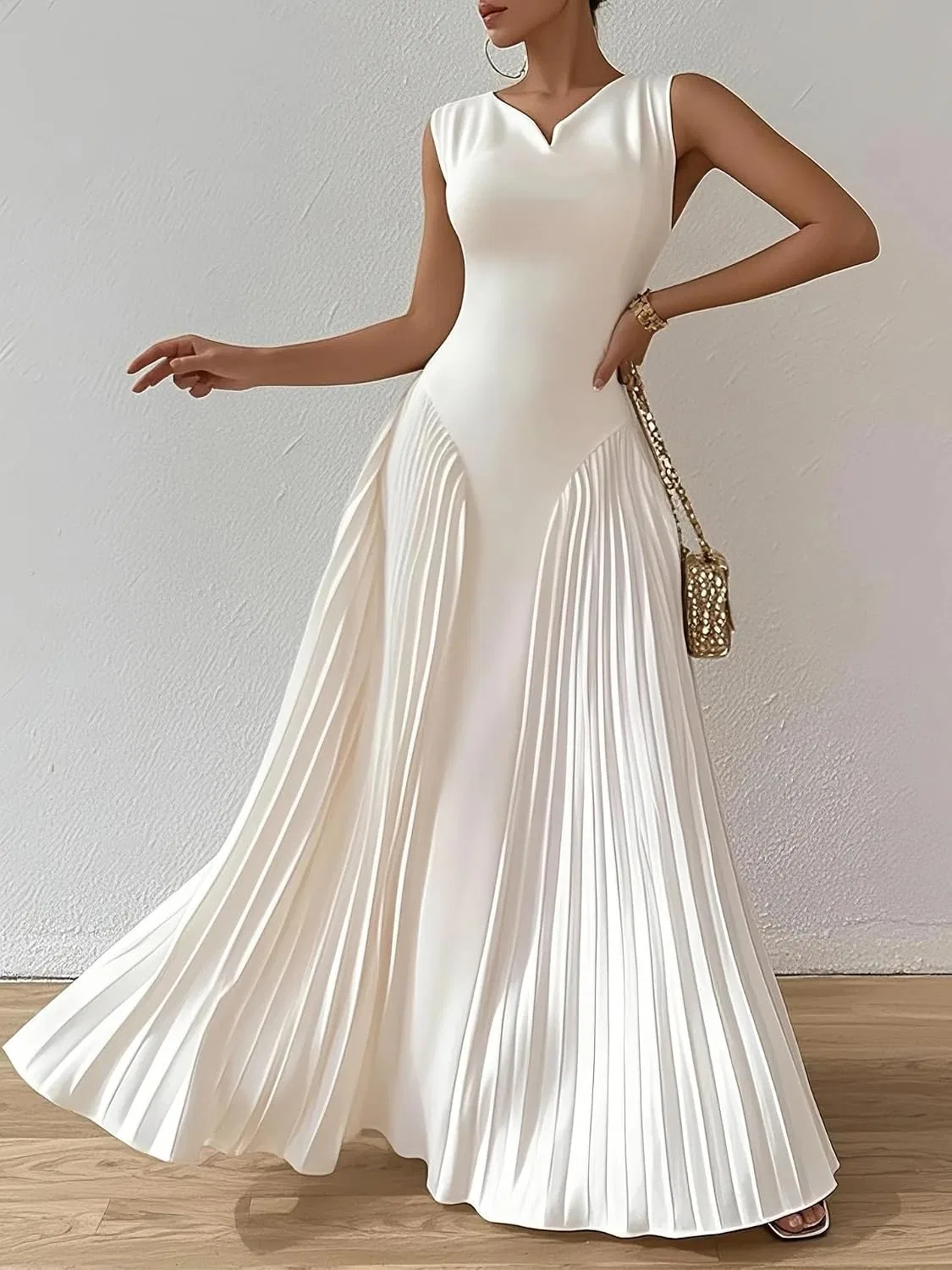 Женское вечернее платье A-силуэта Bridesmaid, White — фото 4