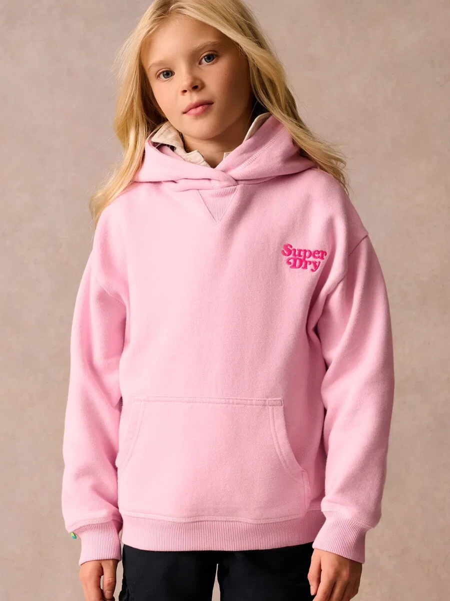 Толстовка Superdry & Co 'Essentials' в розовом и светло-розовом цвете — фото 3
