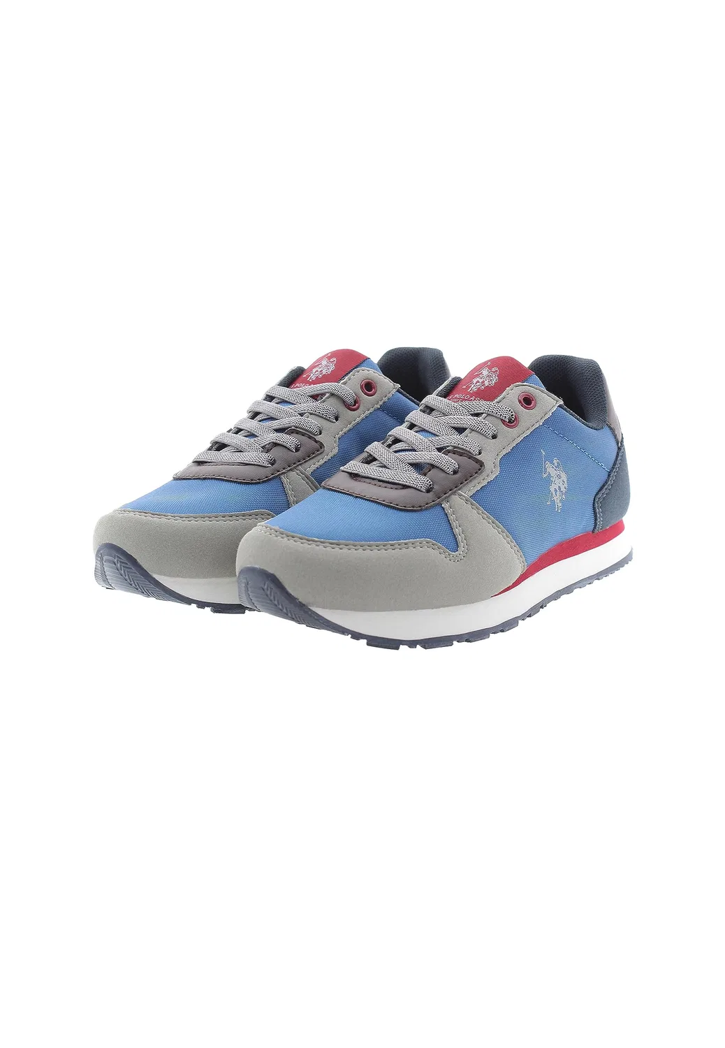 Детские кроссовки для мальчиков на шнурках Nobik011k/Cnh1 U.S. POLO ASSN., Blu Grigio — фото 3