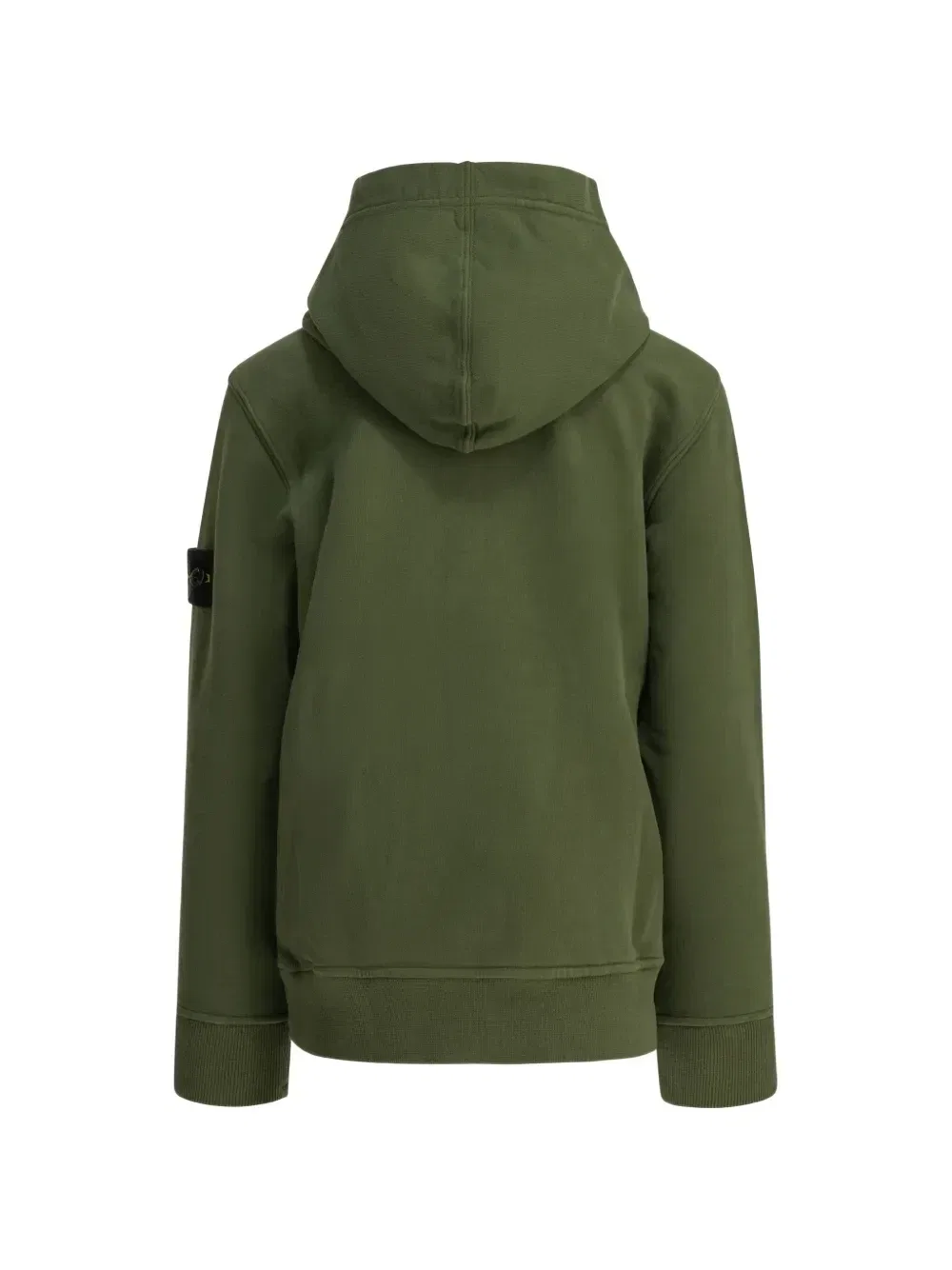 Худи с нашивкой-логотипом Stone Island Junior, зеленый — фото 2