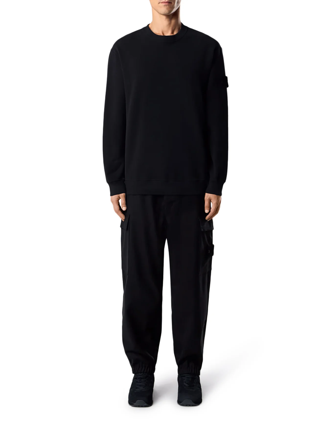 Свитшот Stone Island Ghost Badge, черный — фото 3
