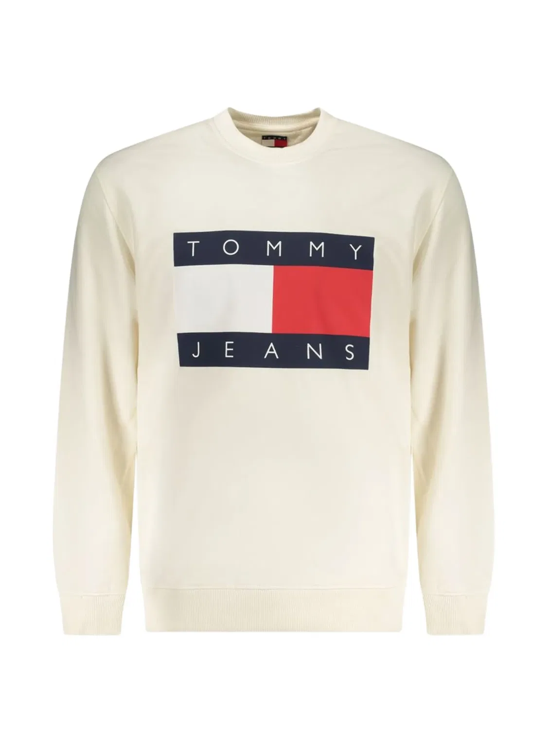 Свитшот хлопковый с логотипом Tommy Hilfiger, нейтральные