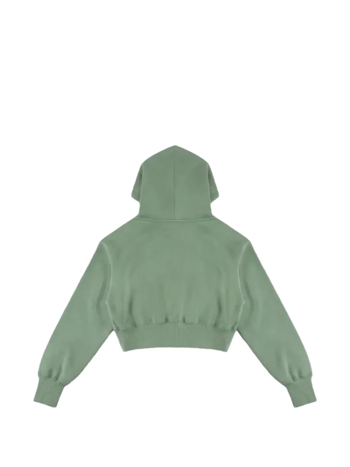 Укороченное худи Phoenix Fleece на молнии Nike, зеленый — фото 2