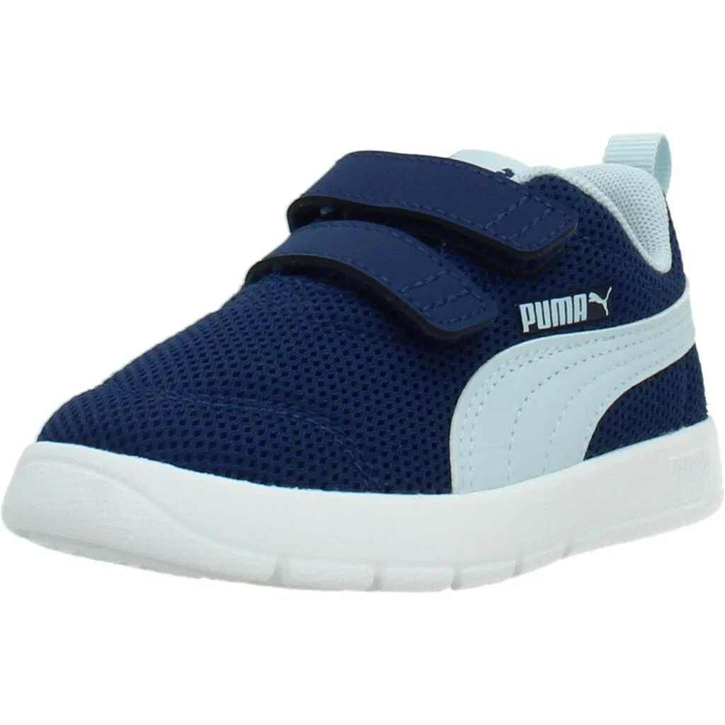 Детские кроссовки с липучкой CourtFlex V3 Puma, Blau