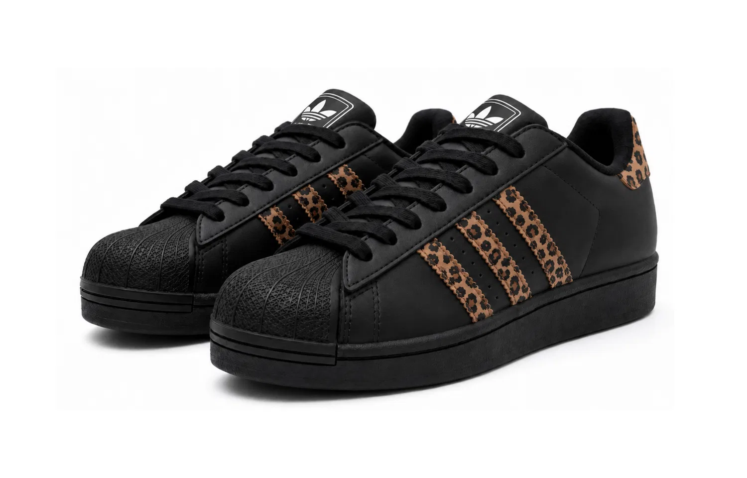 Детские кеды с принтом Adidas Originals Superstar 2, Черный — фото 4