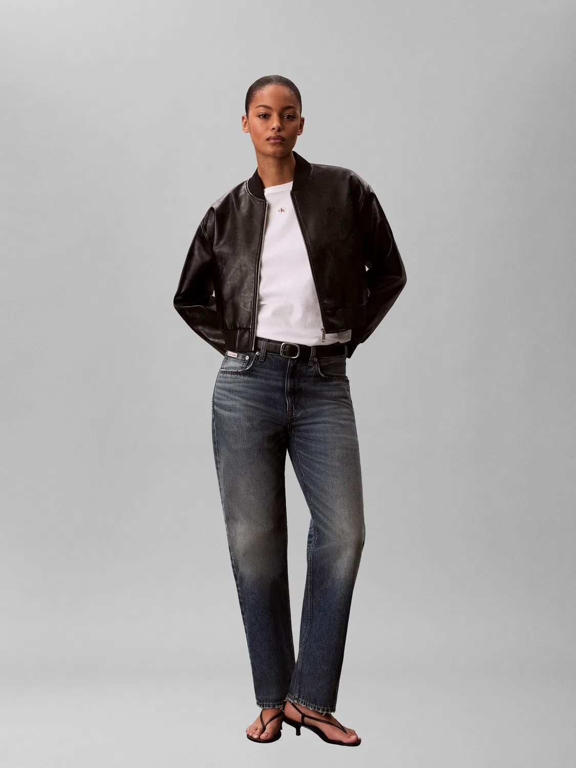 Футболка с тканым лейблом Calvin Klein, белый — фото 2