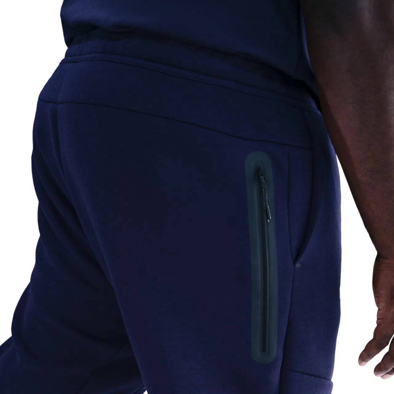 Мужские брюки Tech Fleece Open Hem Nike, цвет Obsidian/Black — фото 2