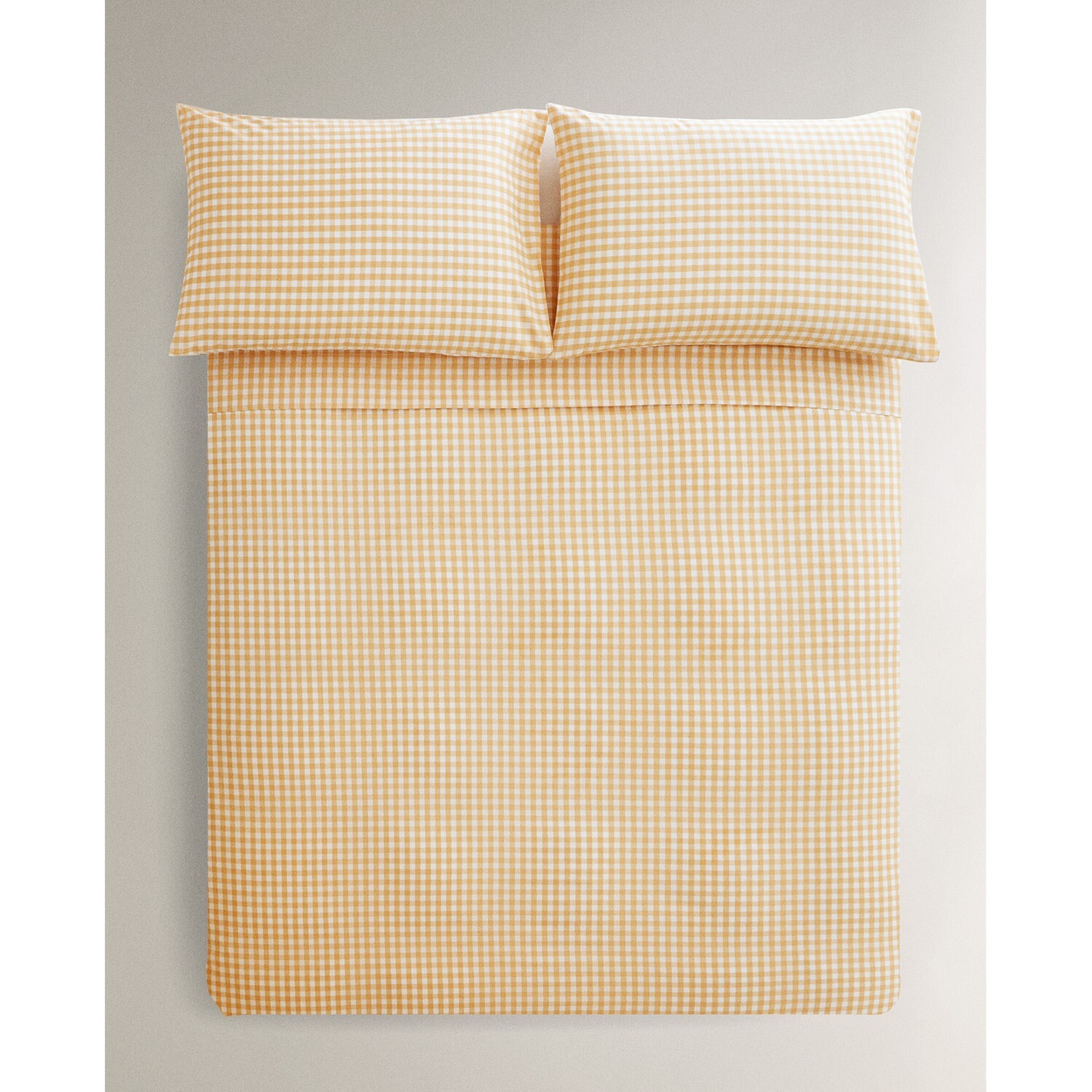 

Пододеяльник Zara Home Check, желтый