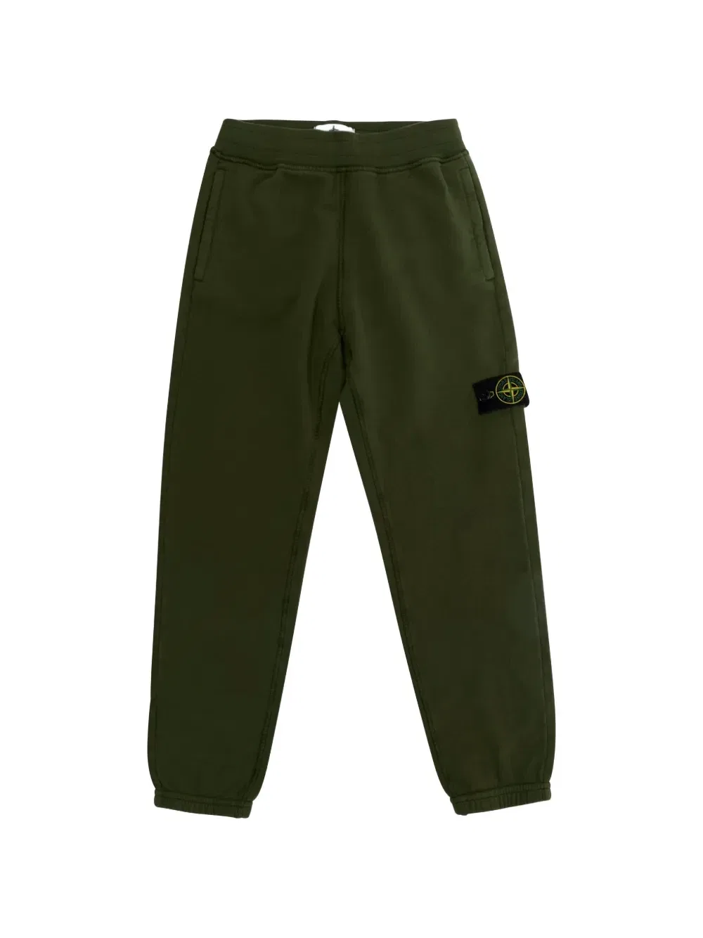 Штаны для бега с логотипом-нашивкой Stone Island Junior, зеленый