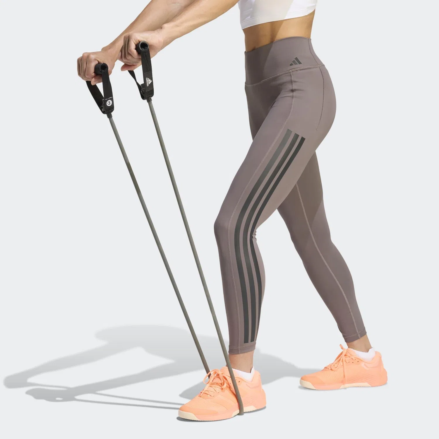 Женские леггинсы 7/8 с карманом Adidas, Серый