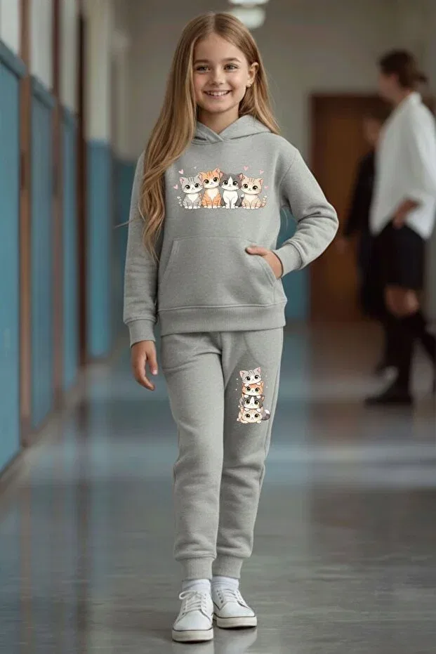 Детский комплект спортивных костюмов для девочек с принтом Armikids Armicem, Multicolor-1 — фото 4