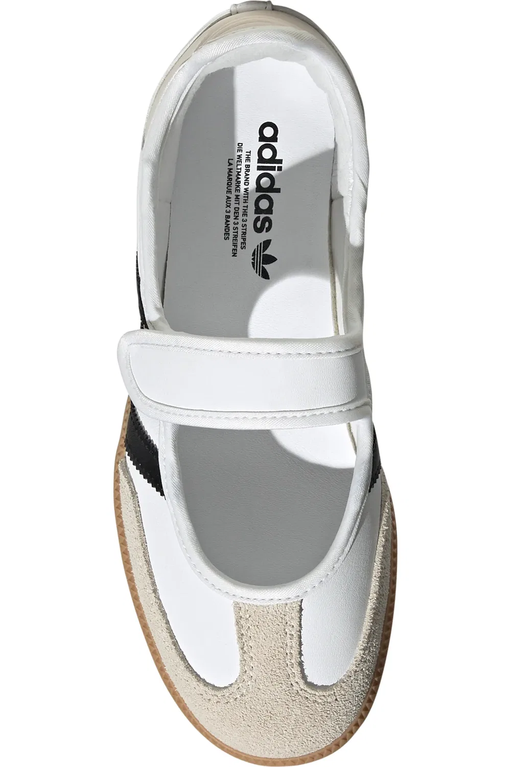 Детские кеды сандалии на низкой подошве Samba Jane adidas, Ftwwht/Alu — фото 4