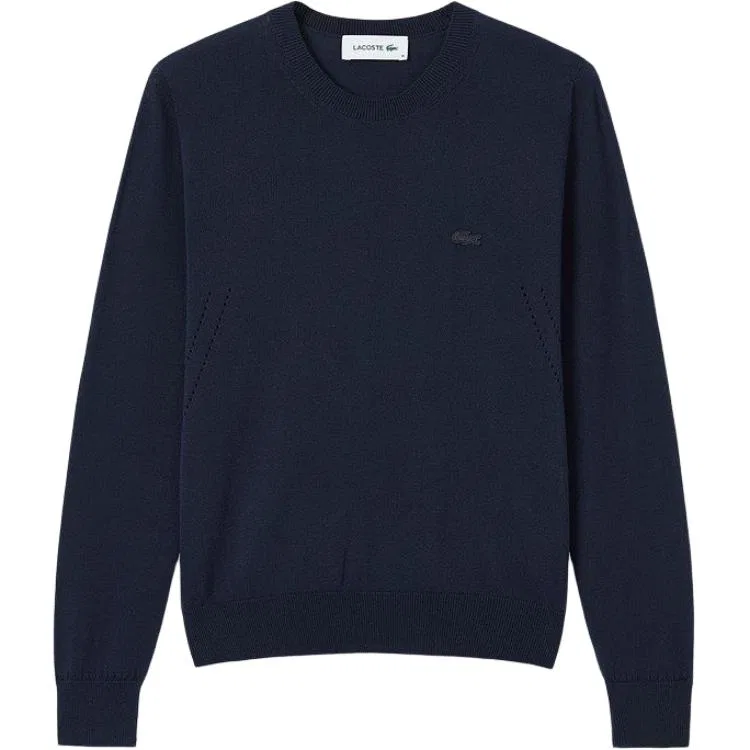 Женский свитер с круглым вырезом LACOSTE, Navy Blue/166