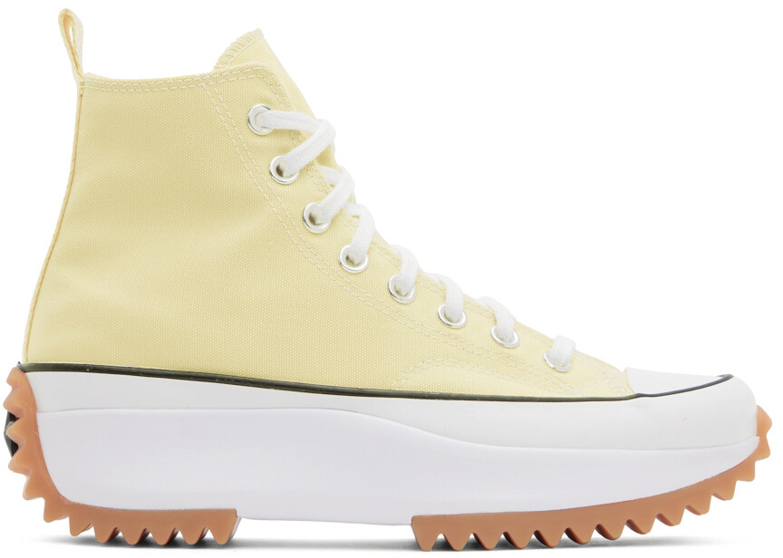 

Желтые высокие кроссовки Run Star Hike Converse, Желтый, Желтые высокие кроссовки Run Star Hike Converse