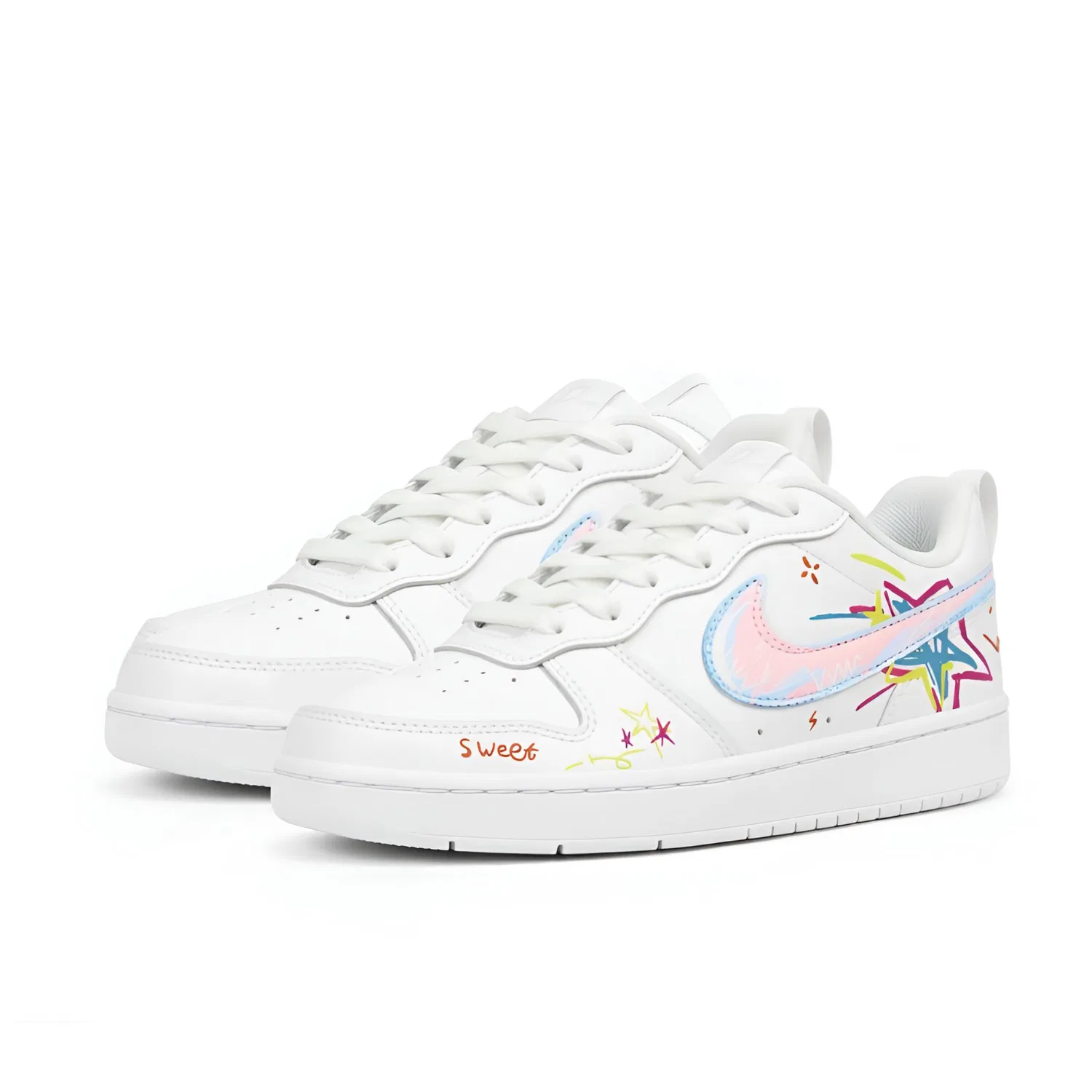 Детские кроссовки для скейтбординга Court Borough, Nike, White — фото 4