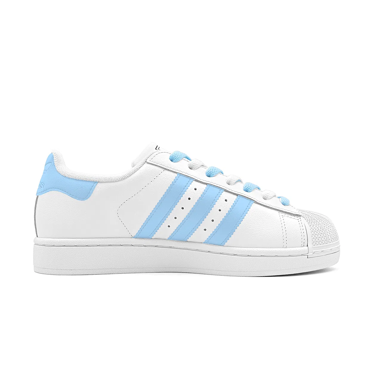 Детские кроссовки для скейтбординга с низким профилем Superstar 2 Adidas Originals, White Blue — фото 3