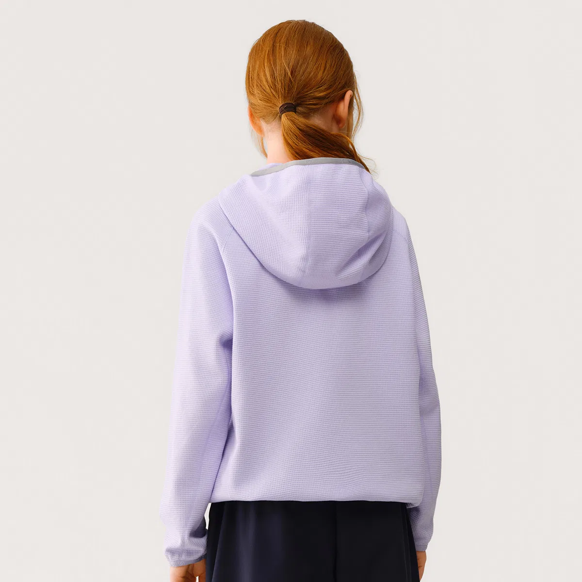 Детский свитшот с полуоткрытым воротником Light Purple FILA KIDS — фото 4