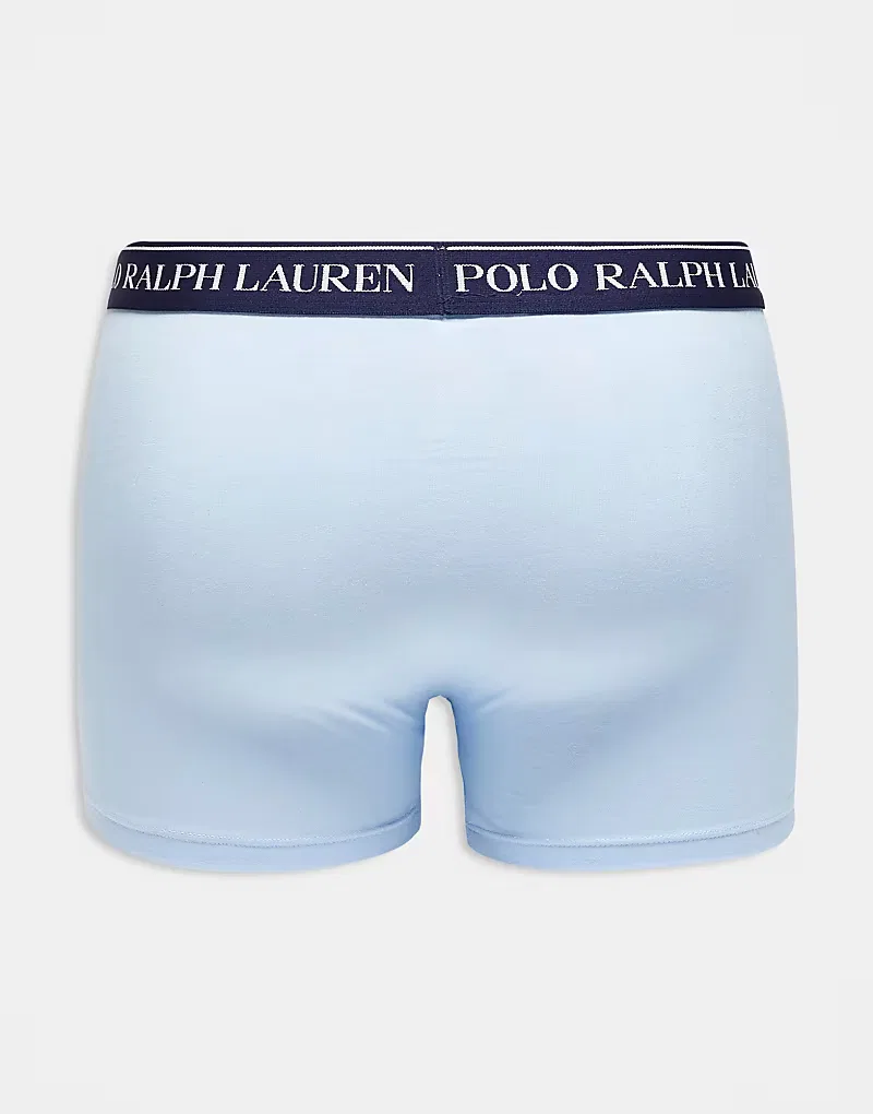 Боксеры-брифы с поясом с логотипом 3 шт Polo Ralph Lauren, мультиколор — фото 3