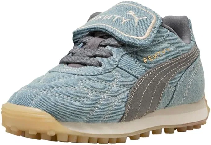 Детские кроссовки для мальчиков с принтом Fenty X X Smurfs Avanti PUMA, Grey — фото 2