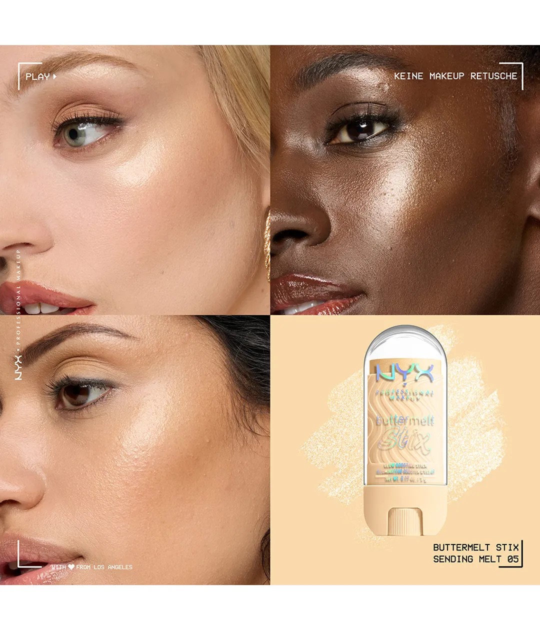 Хайлайтер-стик Nyx Professional Makeup Buttermelt Stix, Sending Melt, 5 г — фото 2