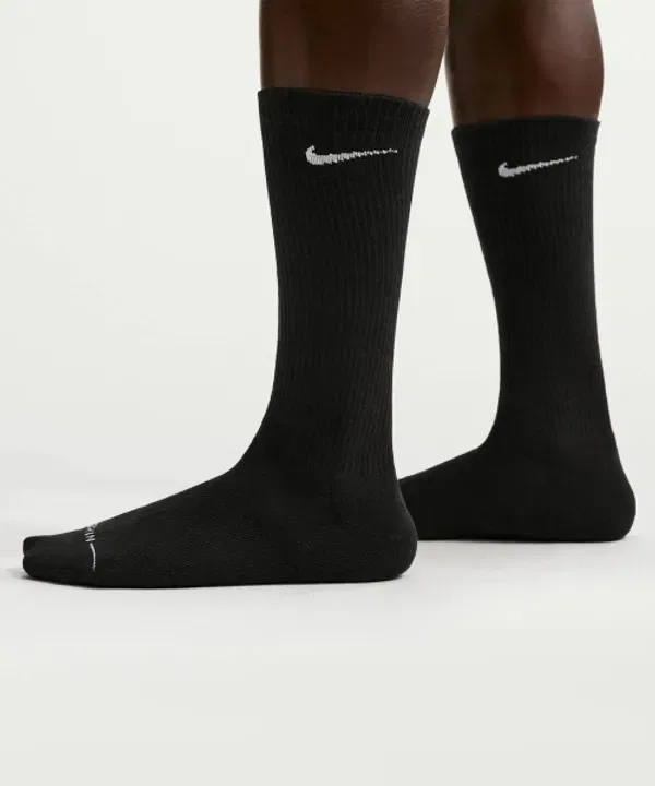 Носки повседневные, повышенные, Nike, черно-белые