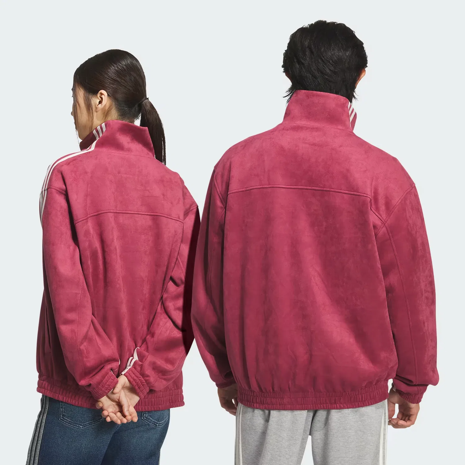 Куртка унисекс на молнии Chinese New Year Adidas Originals, темно-бордовый — фото 2