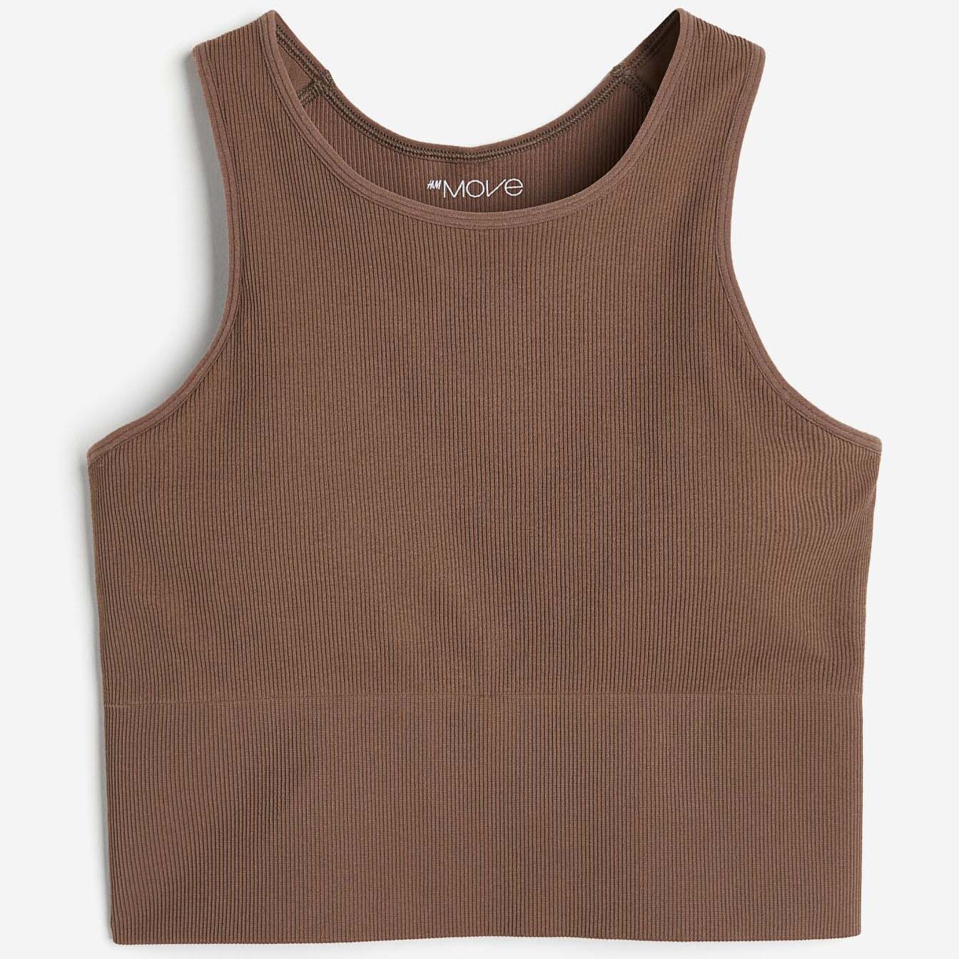 

Спортивный бюстгальтер H&M DryMove Medium Support, коричневый