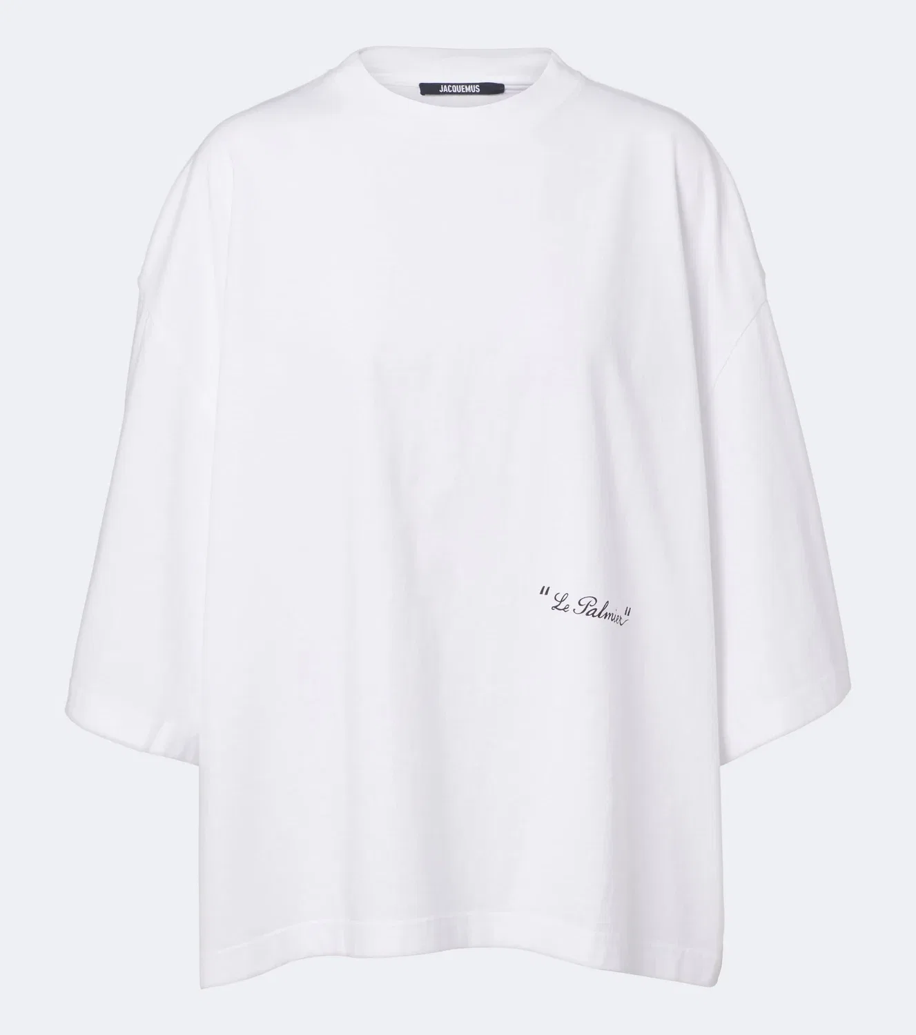 Футболка хлопковая с принтом Le Palmier Jacquemus, белый