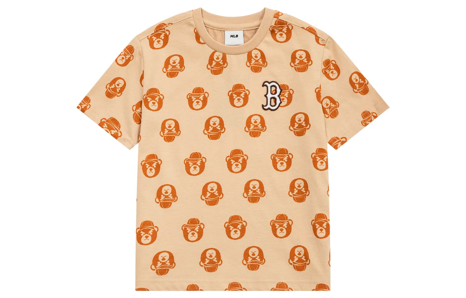 Детская футболка MLB с круглым вырезом, Light Brown