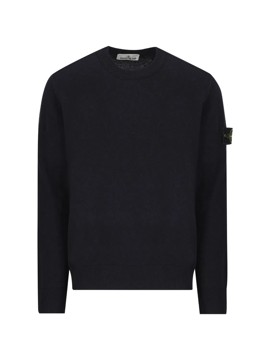 Stone Island Свитшот из шерсти первой стрижки, синий