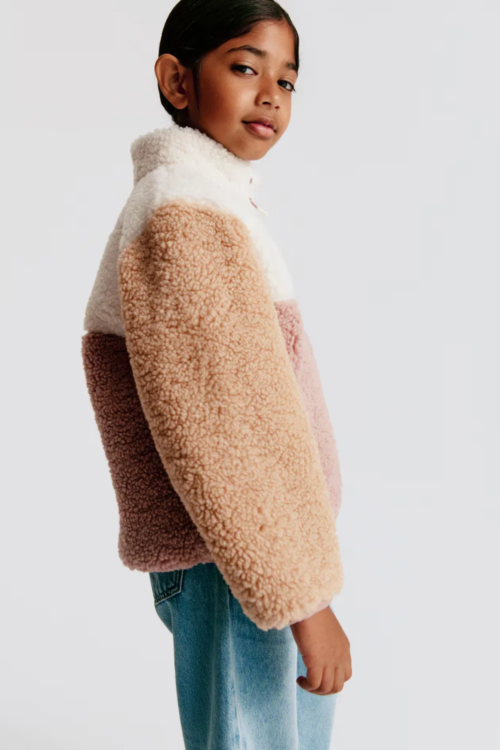 Куртка из плюшевого флиса H&M, Mattrosa/Colourblocking — фото 4