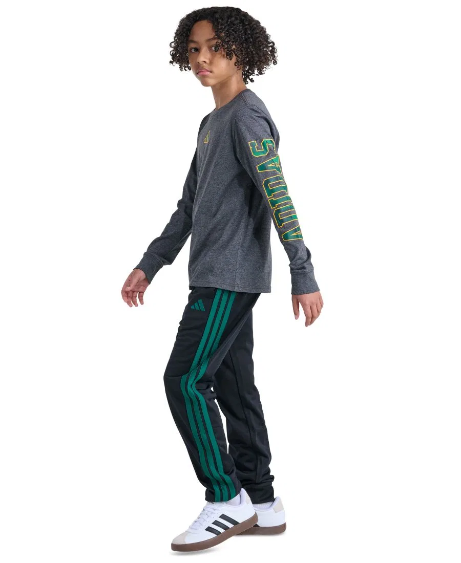 Футболка с длинным рукавом с камуфляжным принтом adidas, Dark Gray Heather — фото 2