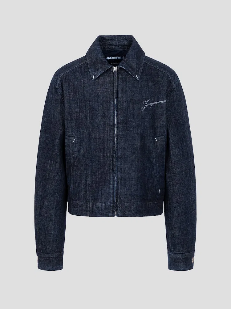 Джинсовая куртка из хлопка JACQUEMUS, Dark Navy
