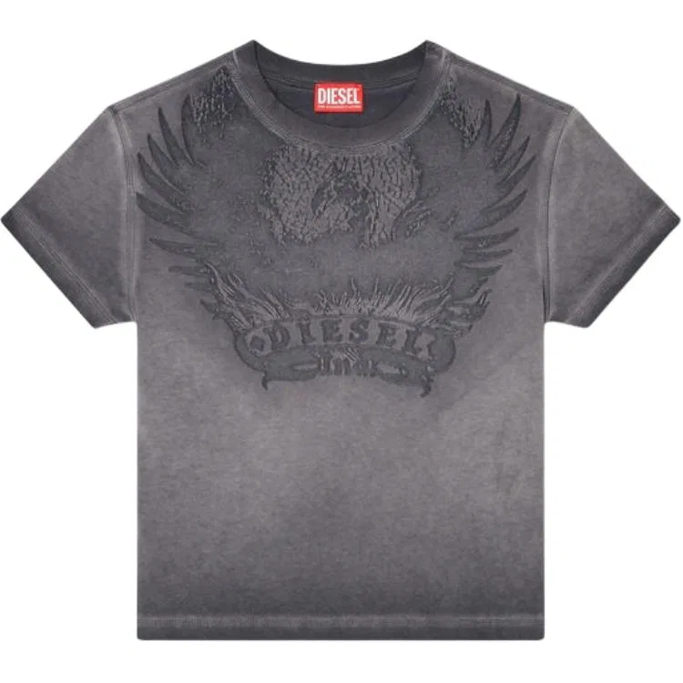Футболка с коротким рукавом, Regular Sleeve, DIESEL, Gray