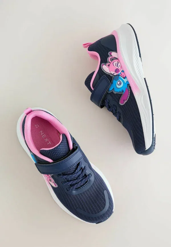 Кроссовки на шнуровке Regular Fit, Next, Navy Pink Lilo & Stitch, темно-синий/розовый — фото 2